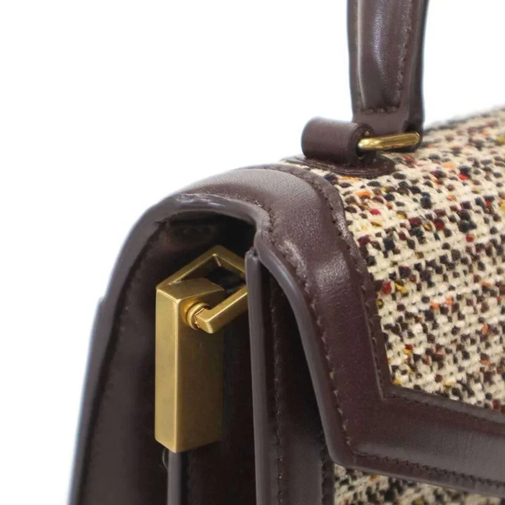 Saint Laurent Paris Baby Cassandra Tweed Shoulder Bag - Picture 7 of 9